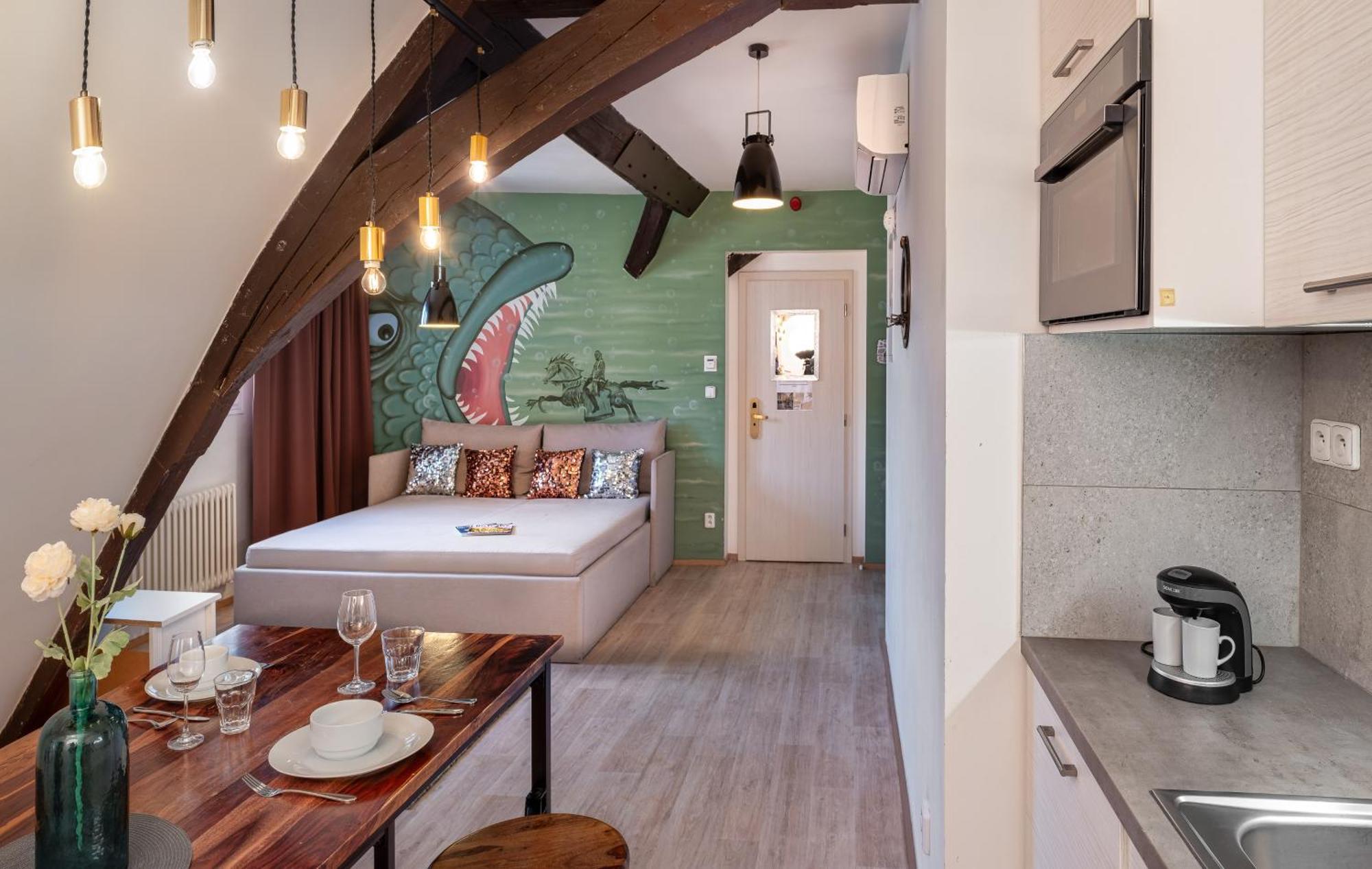 פראג 7 Tales Apartments By Adrez מראה חיצוני תמונה